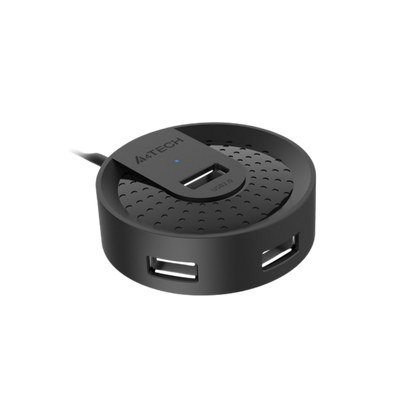 A4TECH HUB-20 USB2.0 4PORTS BLACK (150CM)