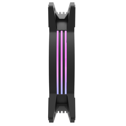 DARKFLASH C6 AURORA SPECTRUM 120MM 1PACK RGB LED FAN (BLACK)