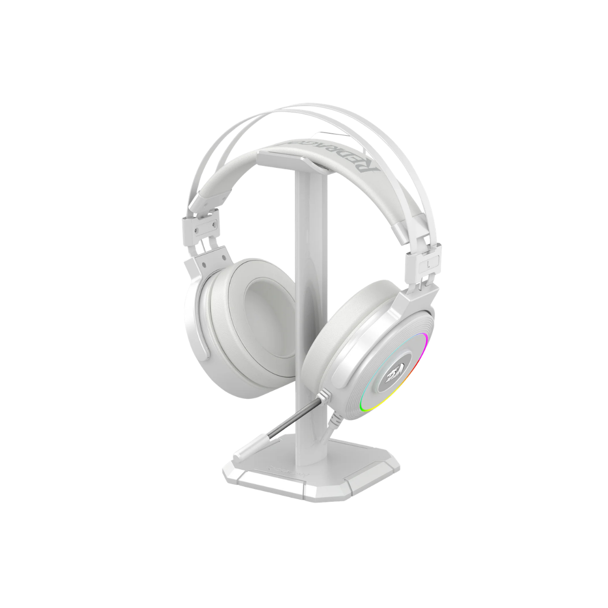 REDRAGON LAMIA2 RGB 7.1 VIRTUAL SURROUND USB GAMING HEADSET W/ STAND (WHITE)