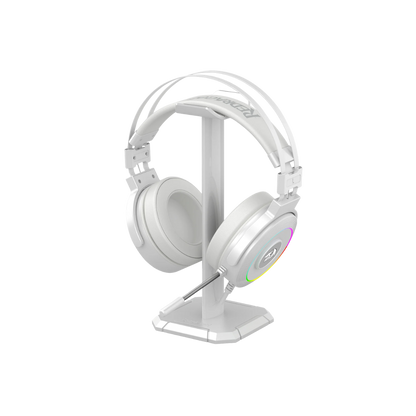 REDRAGON LAMIA2 RGB 7.1 VIRTUAL SURROUND USB GAMING HEADSET W/ STAND (WHITE)