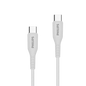 PHILIPS USB-C (M) TO USB-C (M) 60W SILICON CABLE (4FT/1.2M) WHITE