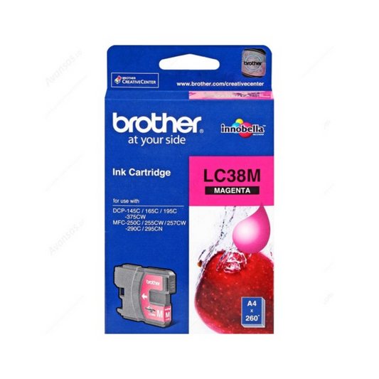 BROTHER LC-38 MAGENTA INK CARTRIDGE