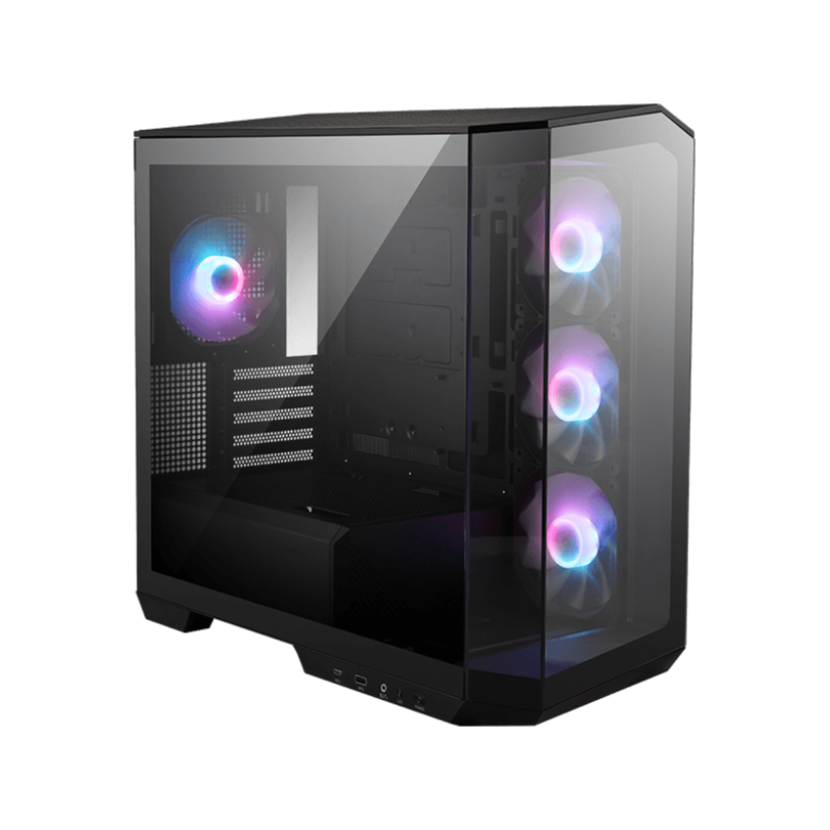 MSI MAG PANO M100R PROJECT ZERO MICRO ATX CASE W/ 4 FANS (BLACK)