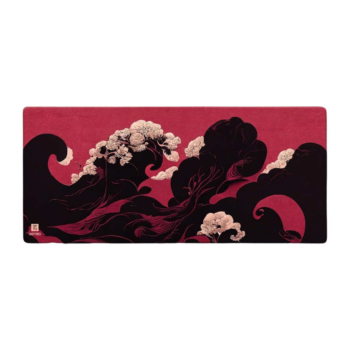 DOTTED CRIMSON 900X400MM DESK MAT (4MM)