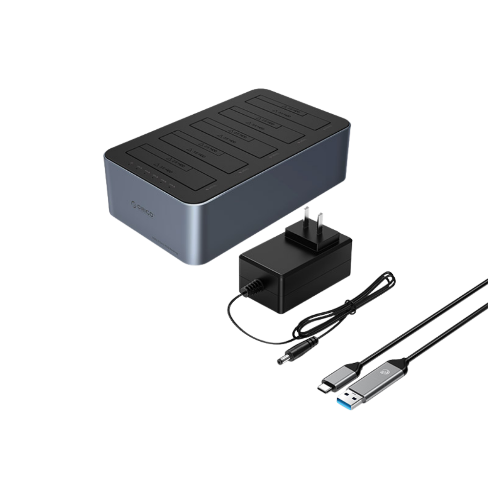 ORICO 5BAY 2.5"/3.5" SATA HDD DOCKING STATION ALUMINUM 6656-C3 (GRAY)