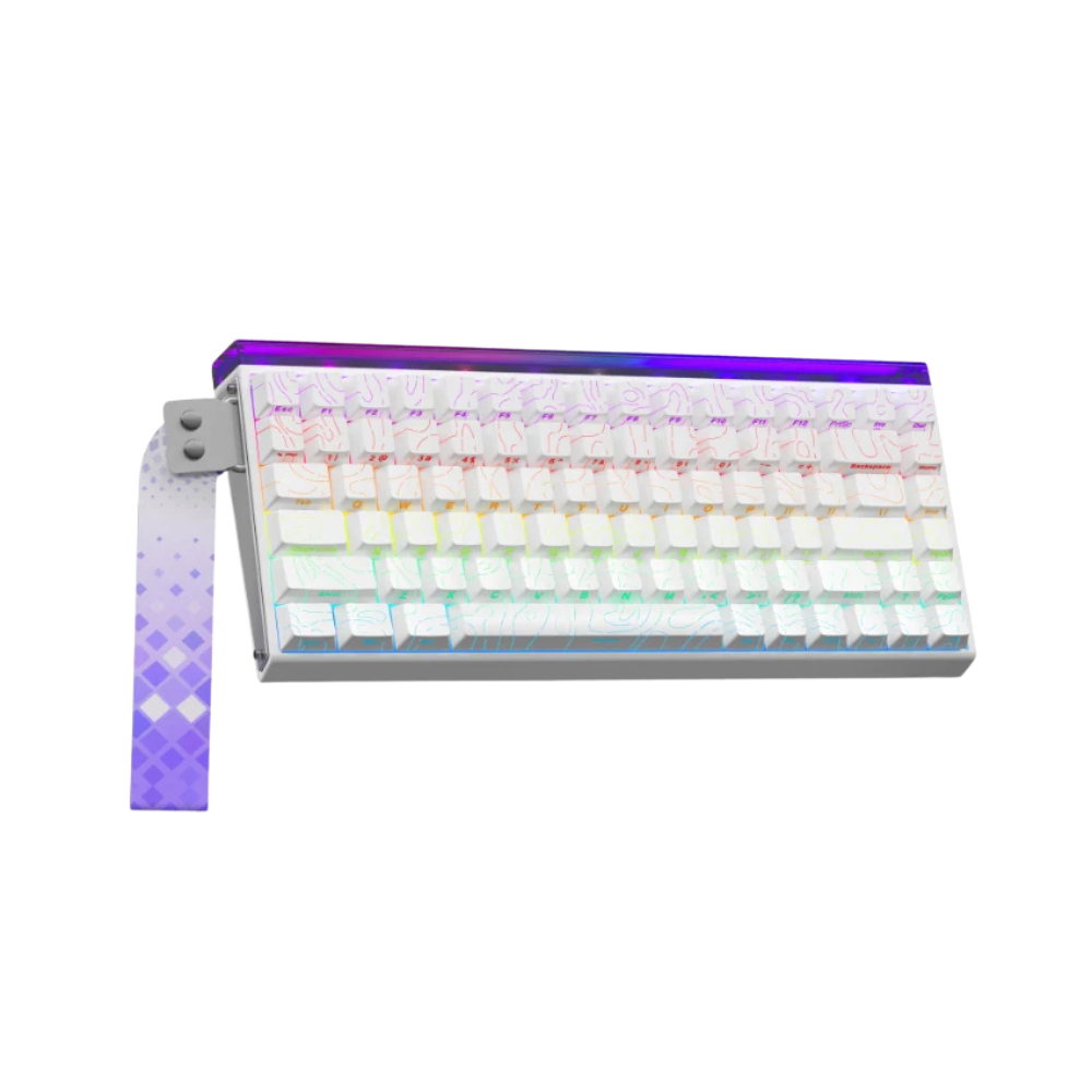 AULA HERO 84 HE MAGNETIC SWITCH KEYBOARD (BLACK KING SWITCH) WHITE CONTOUR