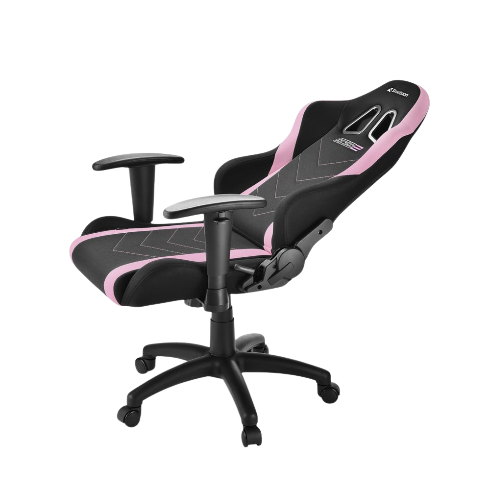 SHARKOON SKILLER SGS2 JR GAMING CHAIR W/ HEADREST & LUMBAR CUSHION (PINK)