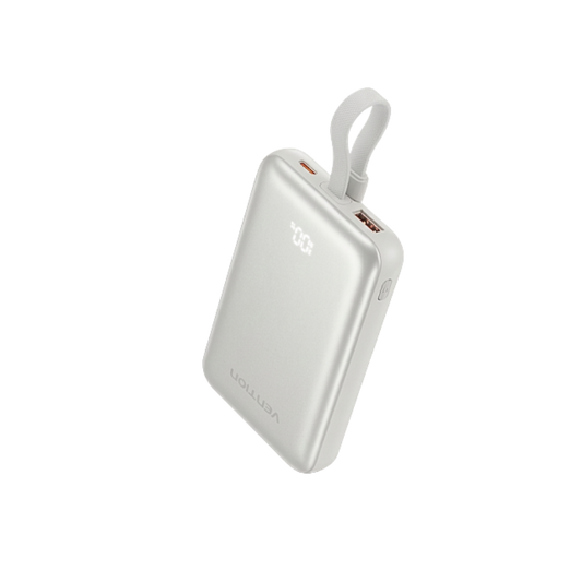 VENTION 10000MAH 22.5W MAGNETIC WIRELESS POWERBANK (1XUSB-C, 1XUSB-A) SILVER