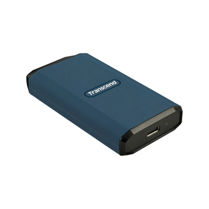 TRANSCEND 1TB ESD410C USB 3.2 TYPE-C 2000MB/S PORTABLE SSD (TS1TESD410C) BLUE SILICONE RUBBER