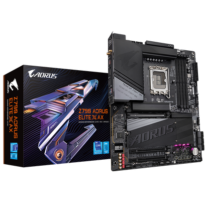 GIGABYTE Z790 AORUS ELITE X AX 4DDR5 4XM.2 MOTHERBOARD (HDMI, DP) WIFI+BT