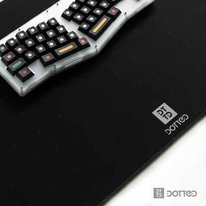 DOTTED BLACK 900X400MM DESK MAT (4MM)