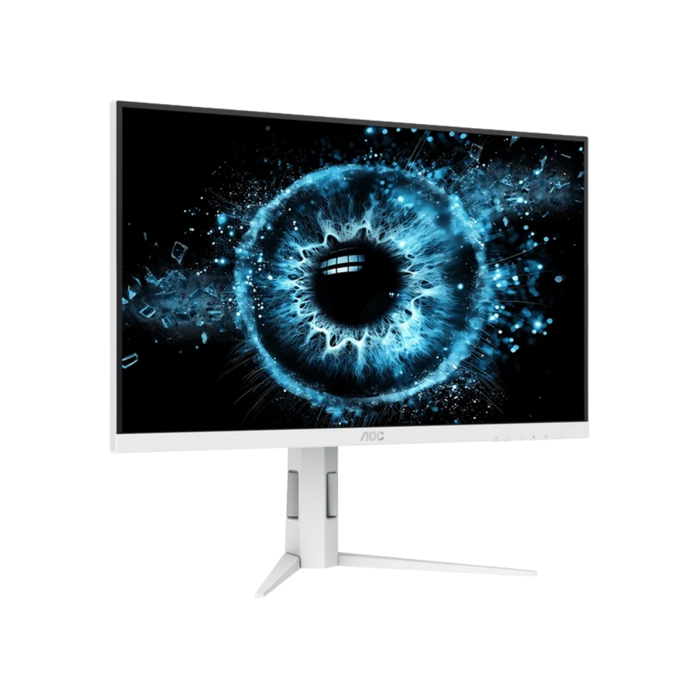 AOC Q27G4SL/WS 27" QHD LED IPS GAMING MONITOR 0.3MS 320HZ WLMNT W/ HAS (HDMI, DP) WHITE/SILVER