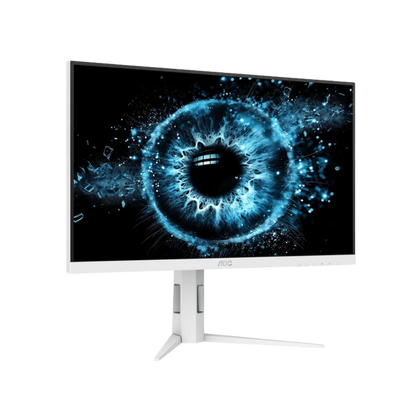 AOC Q27G4SL/WS 27" QHD LED IPS GAMING MONITOR 0.3MS 320HZ WLMNT W/ HAS (HDMI, DP) WHITE/SILVER