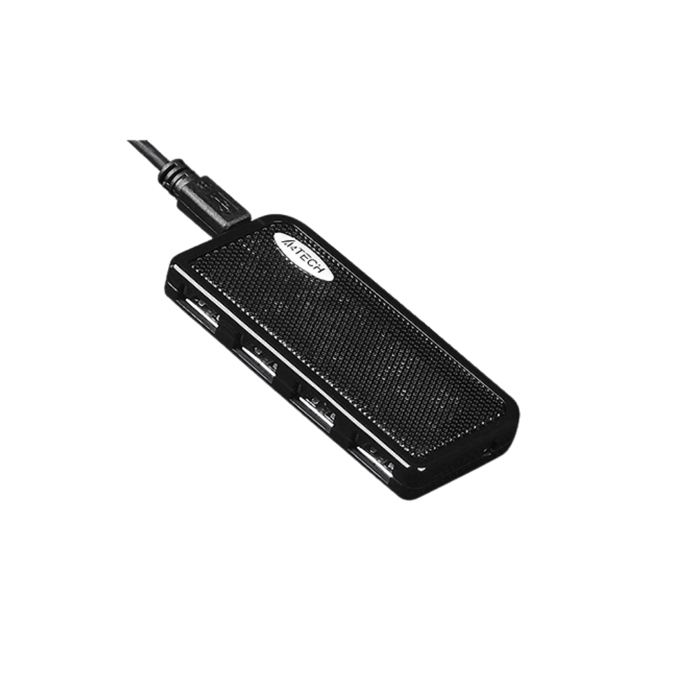 A4TECH HUB-64 USB 2.0 4PORTS BLACK (100CM)