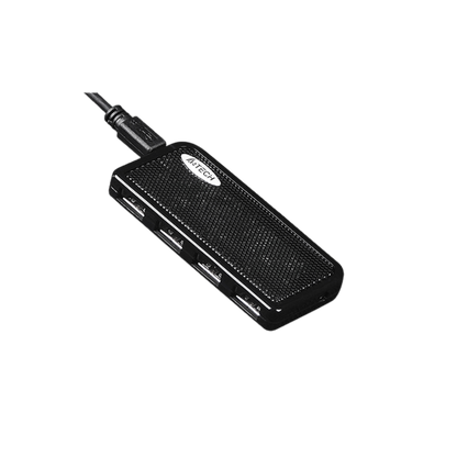 A4TECH HUB-64 USB 2.0 4PORTS BLACK (100CM)