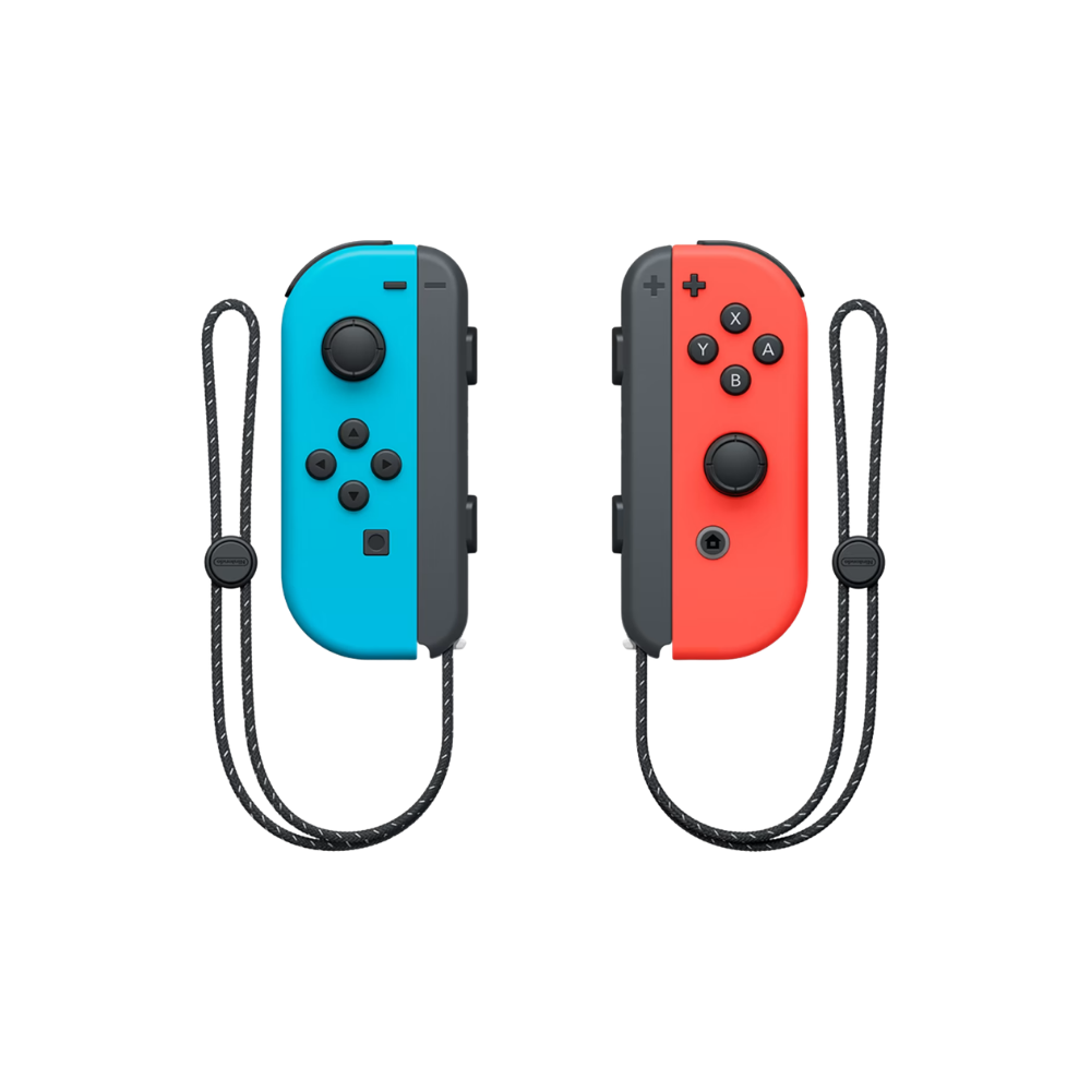 NINTENDO SWITCH OLED W/ NEON BLUE AND NEON RED JOYCON