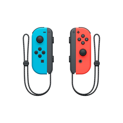 NINTENDO SWITCH OLED W/ NEON BLUE AND NEON RED JOYCON