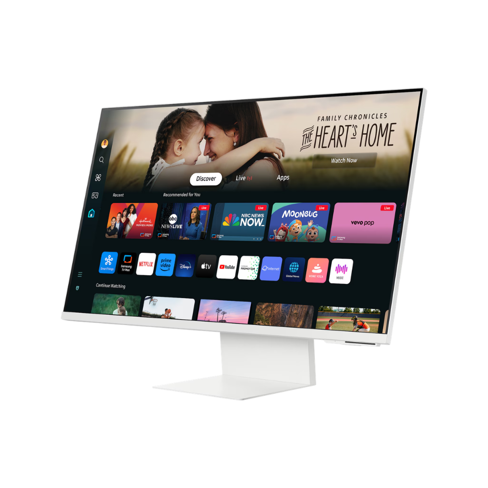 SAMSUNG M8 LS32DM801UEXXP 32" 4K UHD SMART MONITOR W/ SPKR WLMNT HAS (HDMI,USB-C) (WHITE)