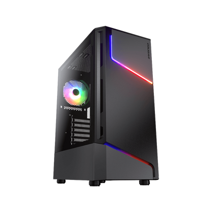 COUGAR MX360 RGB MID TOWER CASE W/ TEMPERED GLASS SIDE WINDOW, 1 ARGB FAN