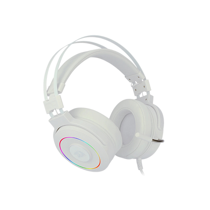 REDRAGON LAMIA2 RGB 7.1 VIRTUAL SURROUND USB GAMING HEADSET W/ STAND (WHITE)