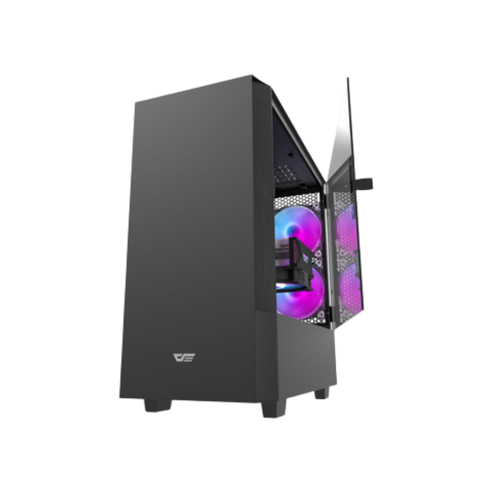 DARKFLASH DLV22 ATX CASE W/ MAGNETIC HINGED DOOR TEMPERED WINDOW
