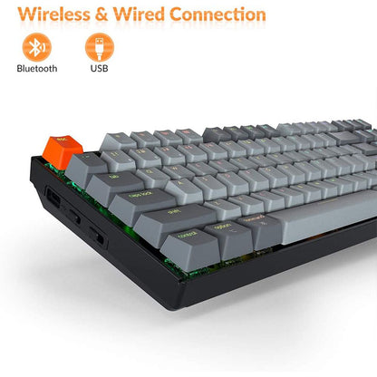 KEYCHRON K8 RGB TKL MECHANICAL KEYBOARD (RED SWITCH)