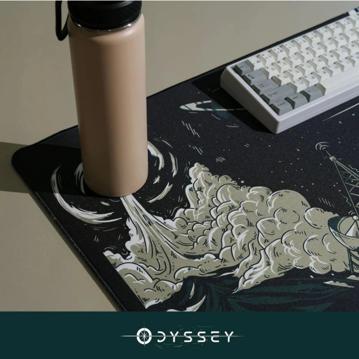 DOTTED ODYSSEY 900X400MM DESK MAT (4MM)