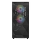 ANTEC NX270 TG MID TOWER GAMING CASE W/ TEMPERED GLASS SIDE PANEL, 2 RGB FANS (BLACK)