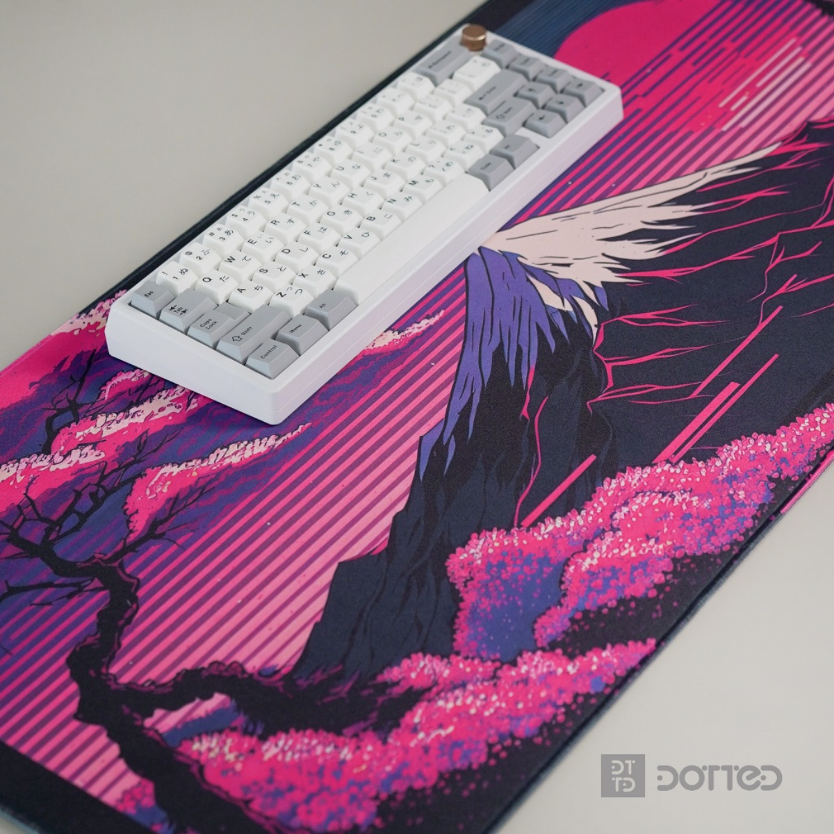DOTTED MT FUJI 900X400MM DESK MAT (4MM)