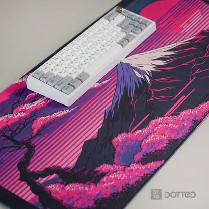 DOTTED MT FUJI 900X400MM DESK MAT (4MM)