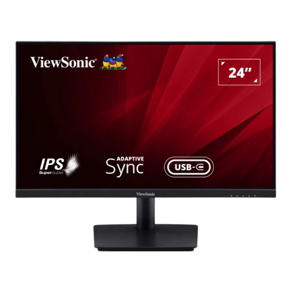 VIEWSONIC VA2409-MHU 23.6" WIDE FULL HD LED IPS MONITOR W/ SPEAKER WLMNT (VGA, HDMI, TYPE-C)