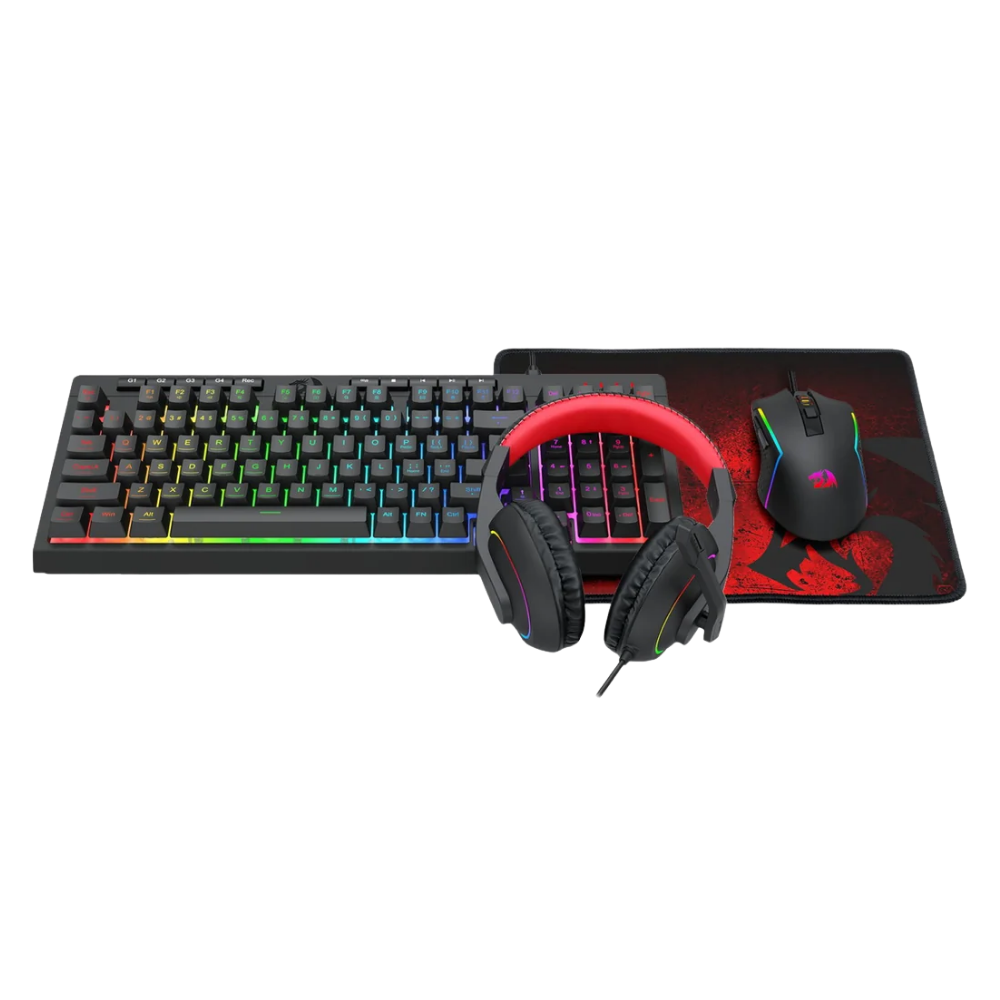 REDRAGON S148 4IN1 GAMING SET (KEYBOARD+MOUSE+HEADSET+MOUSE PAD)