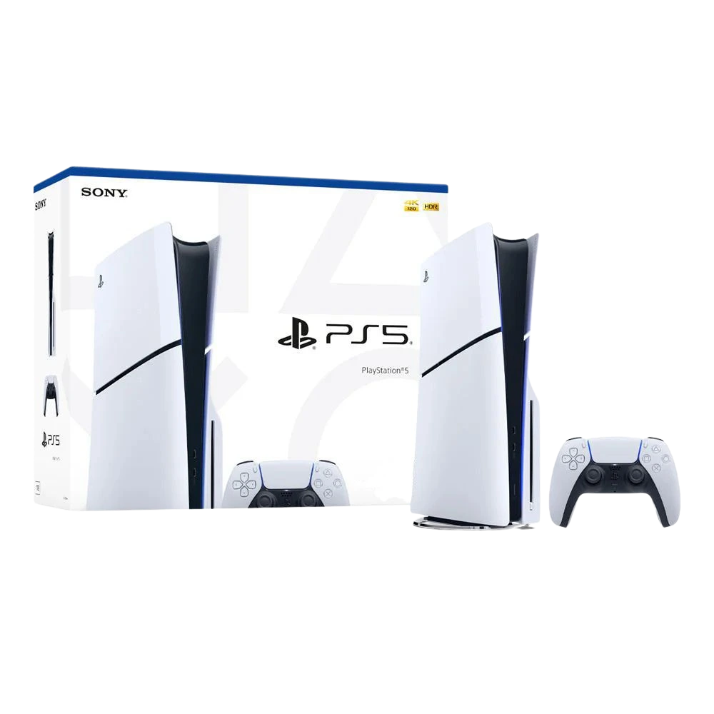 SONY CFI-2018A01 PLAYSTATION 5 SLIM DISC CONSOLE W/ 2 WIRELESS CONTROLLERS (ZL.A00TZ.0UR)