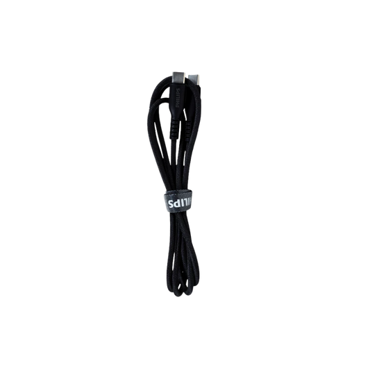 PHILIPS USB-C (M) TO USB-C (M) 60W BRAIDED CABLE (4FT/1.2M) BLACK