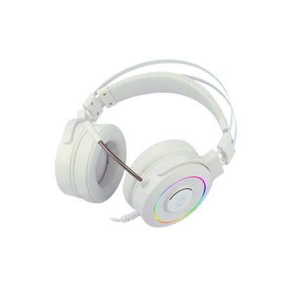 REDRAGON LAMIA2 RGB 7.1 VIRTUAL SURROUND USB GAMING HEADSET W/ STAND (WHITE)