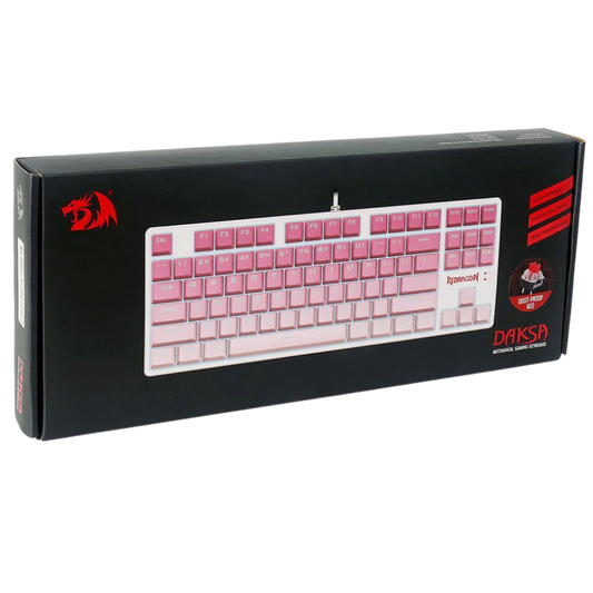 REDRAGON DAKSA MECHANICAL GAMING KEYBOARD (RED SWITCH) GRADIENT PINK