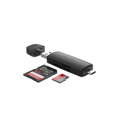 VENTION 2 IN 1 USB-C/USB-A OTG MICROSD/SD CARD READER