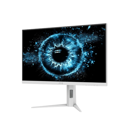 AOC Q27G4SL/WS 27" QHD LED IPS GAMING MONITOR 0.3MS 320HZ WLMNT W/ HAS (HDMI, DP) WHITE/SILVER