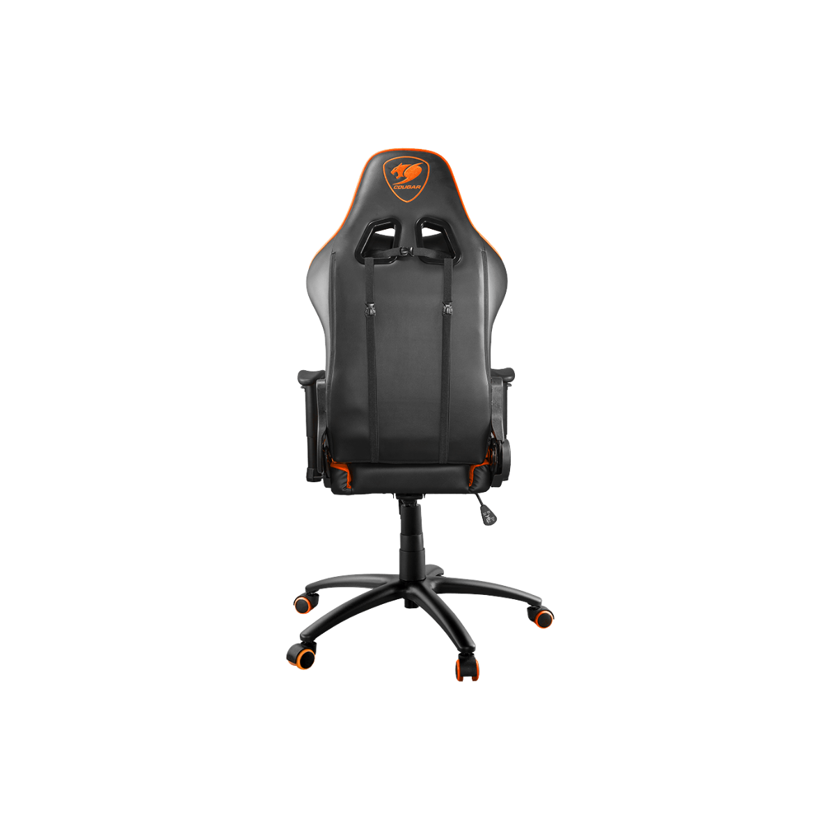 COUGAR ARMOR ONE GAMING CHAIR W/ HEADREST & LUMBAR CUSHION (BLACK/ORANGE)