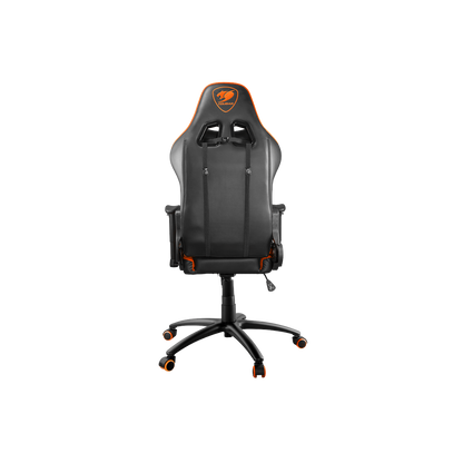 COUGAR ARMOR ONE GAMING CHAIR W/ HEADREST & LUMBAR CUSHION (BLACK/ORANGE)