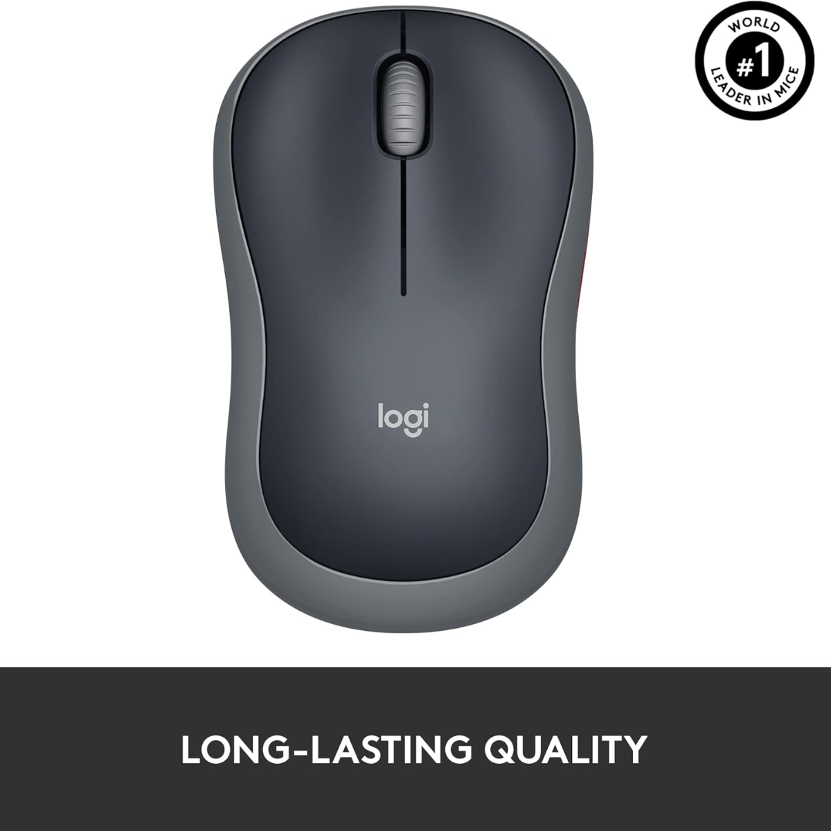 LOGITECH M185 WIRELESS MOUSE (BLACK/GRAY)