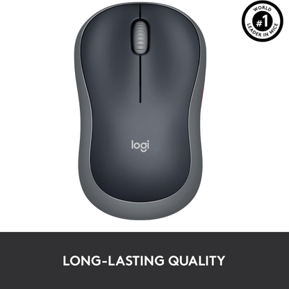 LOGITECH M185 WIRELESS MOUSE (BLACK/GRAY)