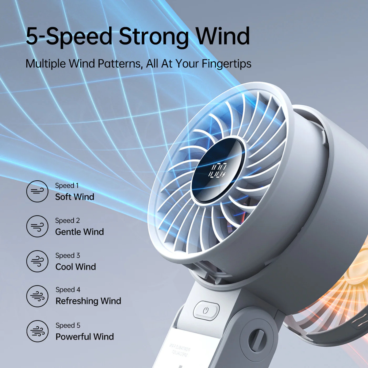 JISULIFE HANDHELD FAN LIFE7 3600MAH