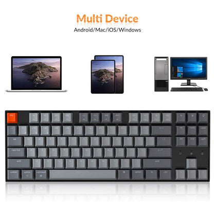 KEYCHRON K8 RGB TKL MECHANICAL KEYBOARD (RED SWITCH)