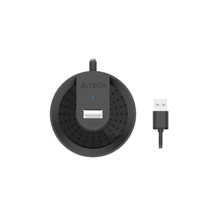 A4TECH HUB-20 USB2.0 4PORTS BLACK (150CM)