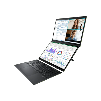 ASUS ZENBOOK DUO UX8406MA-PZ221WS ULTRA 7-155H/32GB/1TB NVME/14 120HZ/W11H/OFC21HS/TCH (GRY)