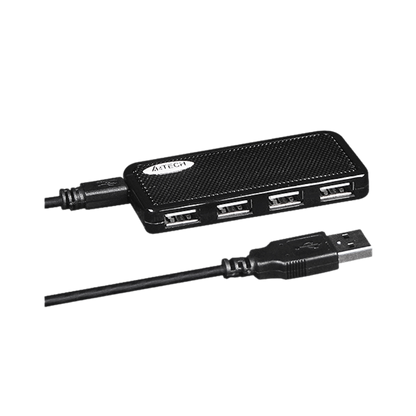 A4TECH HUB-64 USB 2.0 4PORTS BLACK (100CM)