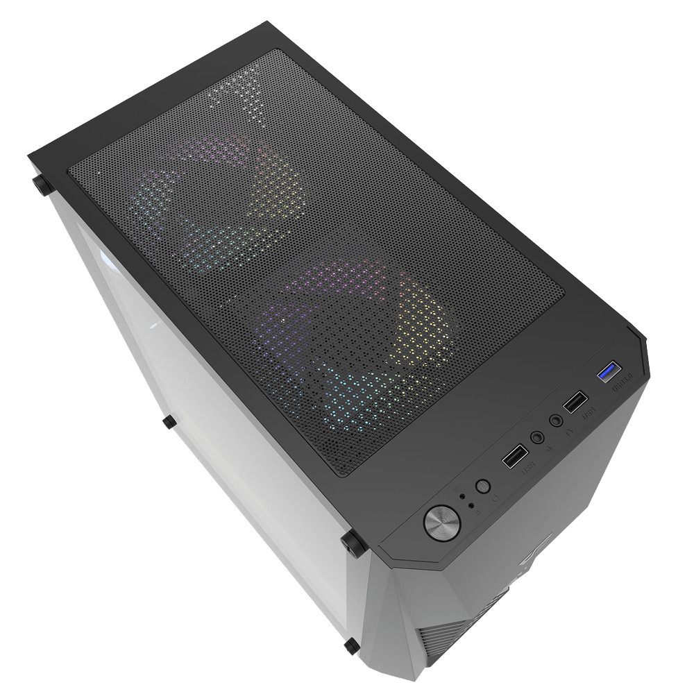 DARKFLASH DK150 ATX TOWER CASE W/ TEMPERED GLASS SIDE PANEL 3FANS