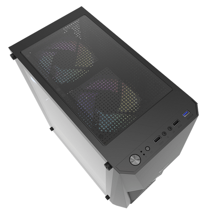 DARKFLASH DK150 ATX TOWER CASE W/ TEMPERED GLASS SIDE PANEL 3FANS