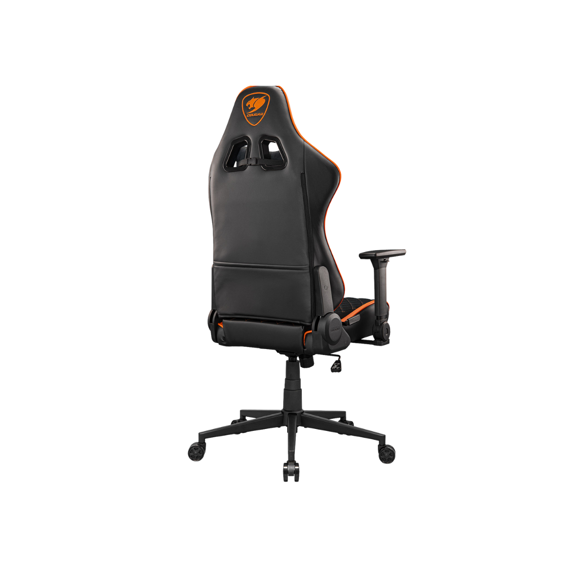 COUGAR ARMOR ONE GAMING CHAIR-V2 F W/ HEADREST & LUMBAR CUSHION (BLACK/ORANGE)
